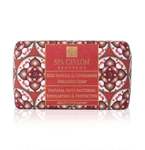 Red Sandal & Cinnamon - Anti-Bacterial Exfoliating Wellness Soap 100g